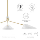 Bryce 3-Light 14" Arm Pendant