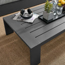 Lionel Outdoor Patio Powder-Coated Aluminum Coffee Table
