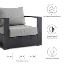 Lionel Outdoor Patio Powder-Coated Aluminum 2-Piece Armchair Set