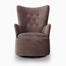 The Sutton Velvet Swivel Glider Chair by Clayson Design
