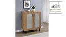 Teller Farmhouse Shoe Cabinet by Relani Family Furniture