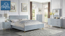 The Solvay Modern Glam Queen Bed by Clayson Design