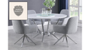The Abby 54" Round Dining Table Set by James Gareth Designs