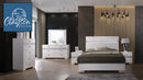 The Naima II Acrylic Panel Bed by Clayson Design