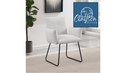 Ackland Upholstered Dining Arm Chair Set (Light Grey) by Clayson Design