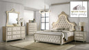 The Lucera LED Velvet Bed by Realani Family Furniture