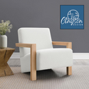 The Elowen Faux Fur Lounge Chair by Clayson Design