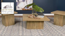 The Landen Rustic 3-Piece Table Set by Relani Family Furniture