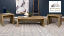 The Lynette 3-Piece Rectangular Table Set by Relani Family