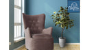 The Sutton Velvet Swivel Glider Chair by Clayson Design