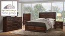 The Oberreit Walnut King Bed by Reylani Family Furniture