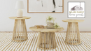 Touhy Round Mango Wood Coffee Table by Relani Family Furniture