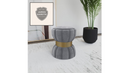 The Liora Round Velvet Ottoman by James Gareth Designs
