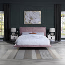 The Bastille Blush Modern Platform Bed by Clayson Design