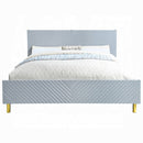 The Solvay Modern Glam Queen Bed by Clayson Design