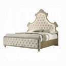 The Lucera LED Velvet Bed by Realani Family Furniture