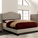Joelle Bed | Linen Like | Camel | Arched