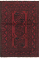 Bellamy Modern Red Rectangle Area Rug