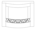 WALL MOUNT METAL ALCOHOL GEL FIREPLACE