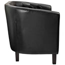 Jamal Upholstered Vinyl Loveseat