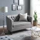 Jamal Upholstered Vinyl Loveseat