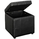 Oakleigh Storage Upholstered Vinyl Ottoman