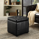 Oakleigh Storage Upholstered Vinyl Ottoman