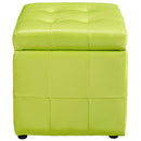 Oakleigh Storage Upholstered Vinyl Ottoman