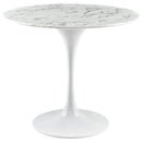 Angie 36" Round Artificial Marble Dining Table