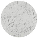 Angie 47" Round Artificial Marble Dining Table
