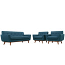 Ana Armchairs and Loveseat Set of 3