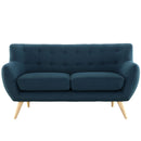 Emilia Upholstered Fabric Loveseat