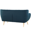Emilia Upholstered Fabric Loveseat