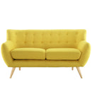 Emilia Upholstered Fabric Loveseat