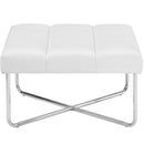 Beckham Upholstered Vinyl Ottoman