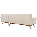 Brianna Right-Facing Upholstered Fabric Sectional Sofa