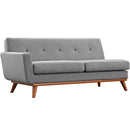 Brianna Right-Facing Upholstered Fabric Sectional Sofa