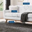 Brianna Right-Facing Upholstered Fabric Sectional Sofa