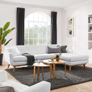 Brianna Right-Facing Upholstered Fabric Sectional Sofa