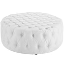 Anakin Upholstered Vinyl Ottoman