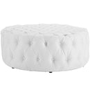 Anakin Upholstered Vinyl Ottoman