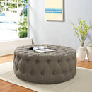 Anakin Upholstered Fabric Ottoman