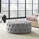 Anakin Upholstered Fabric Ottoman