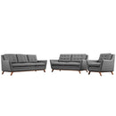 Valentina Living Room Set Upholstered Fabric Set of 3