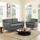 Valentina Living Room Set Upholstered Fabric Set of 2