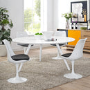 Titus 60" Round Wood Top Dining Table with Tripod Base