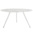 Angie 60" Round Artificial Marble Dining Table with Tripod Base