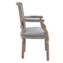 Brylee Vintage French Upholstered Fabric Dining Armchair