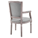 Brylee Vintage French Upholstered Fabric Dining Armchair