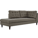 Alaric Upholstered Fabric Left Facing Bumper